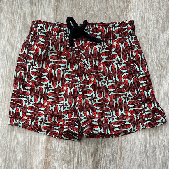 Vilebrequin Red and Blue Graphic Swim Shorts
